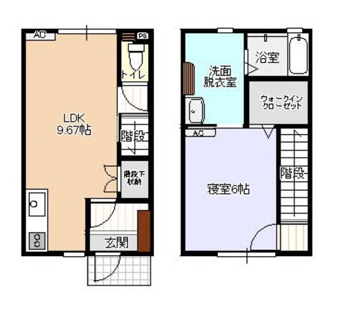 ビオラ上赤江の物件間取画像